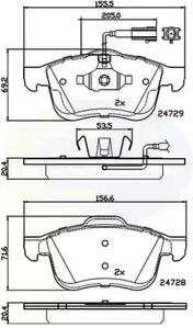 Колодки COMLINE CBP12032