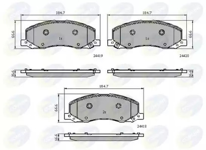 Колодки тормозные дисковые COMLINE CBP32003