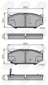 Колодки suz swift 05 - 11 COMLINE CBP3998
