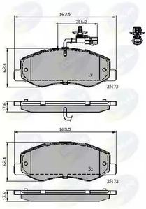 Тормозные колодки COMLINE CBP12108
