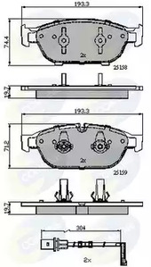 Колодки COMLINE CBP22120