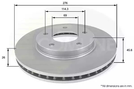 Тормозные диски COMLINE ADC0381V