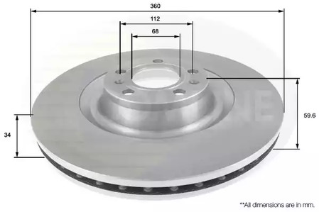 Тормозные диски COMLINE ADC2607V