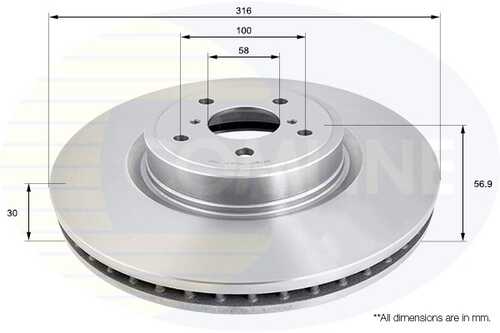 Тормозные диски COMLINE ADC0824V