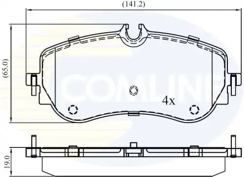 Колодки торм man tge 16- vw crafter 16- COMLINE CBP02387