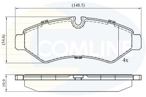 Колодки торм mercedes-benz sprinter 18- COMLINE CBP02762