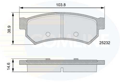 Тормозные колодки COMLINE CBP06100