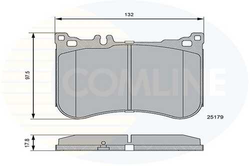 Колодки торм пер mercedes-benz sl 12- COMLINE CBP06114
