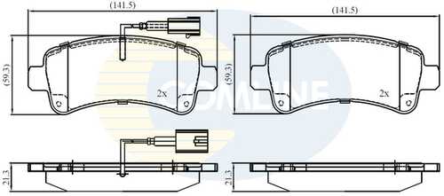 Колодки торм cit jumper/fiat ducato/pgt boxer box 2.0/2.3/3.0 06- COMLINE CBP12395