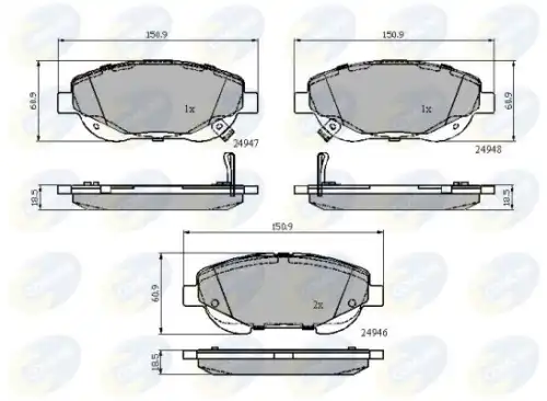 Тормозные колодки COMLINE CBP32119