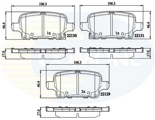 Тормозные колодки COMLINE CBP32307