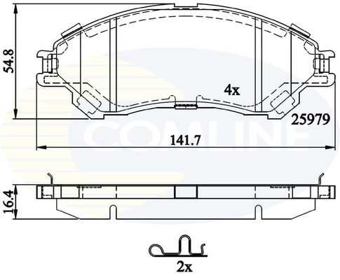 Тормозные колодки COMLINE CBP32314