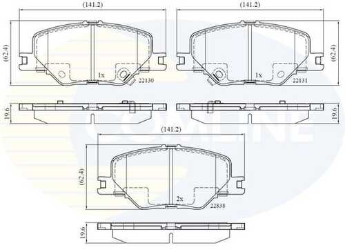 Тормозные колодки COMLINE CBP32370