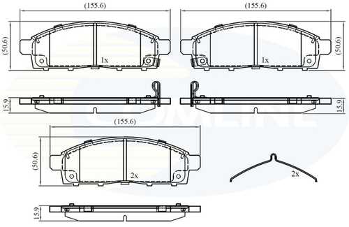 Колодки торм fiat fullback 16- mitsubishi l 200 07- COMLINE CBP32378