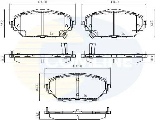 Колодки торм toyota c-hr 16- COMLINE CBP32438