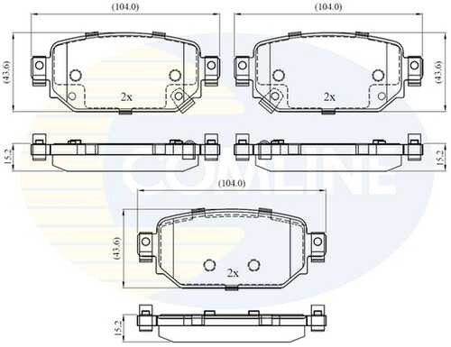 Колодки торм mazda 3 17- COMLINE CBP32442