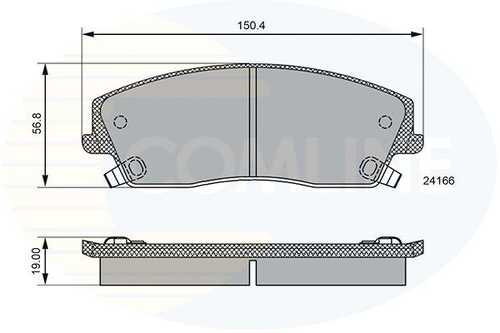 Тормозные колодки COMLINE CBP36085