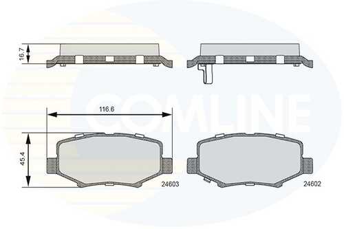 Тормозные колодки COMLINE CBP36091