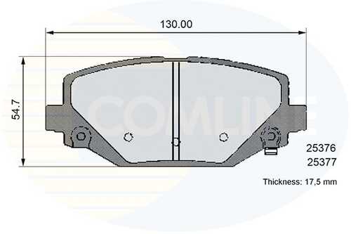 Тормозные колодки COMLINE CBP36102