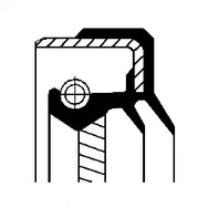 Уплотняющее кольцо раздаточной коробка CORTECO 01034860B