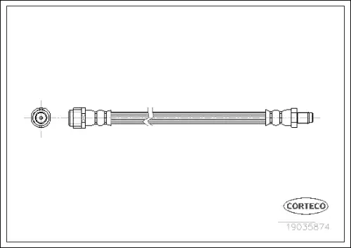 Тормозные трубки CORTECO 19035874