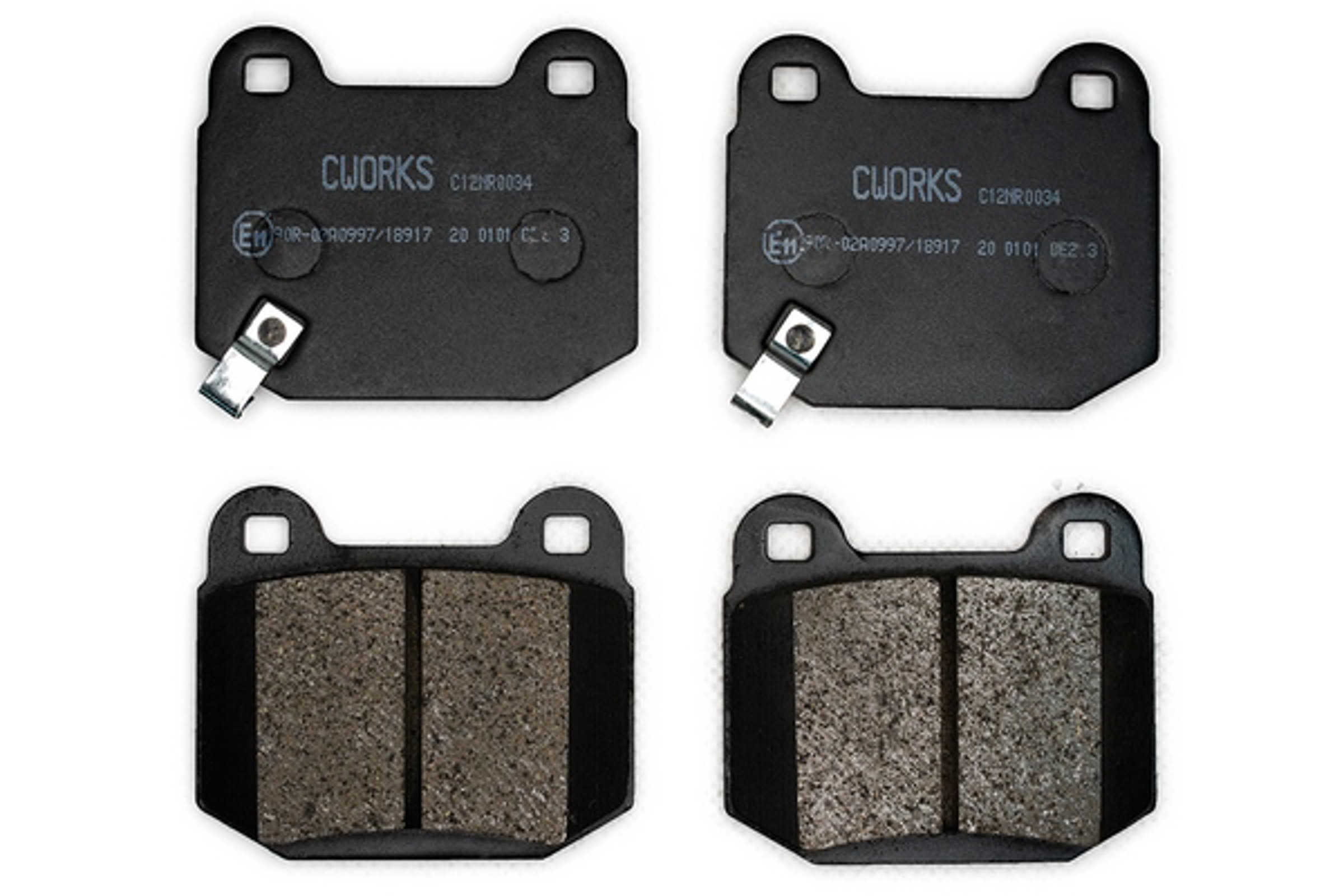 Тормозные колодки задние дисковые (безасбестовые) CWORKS C12NR0034