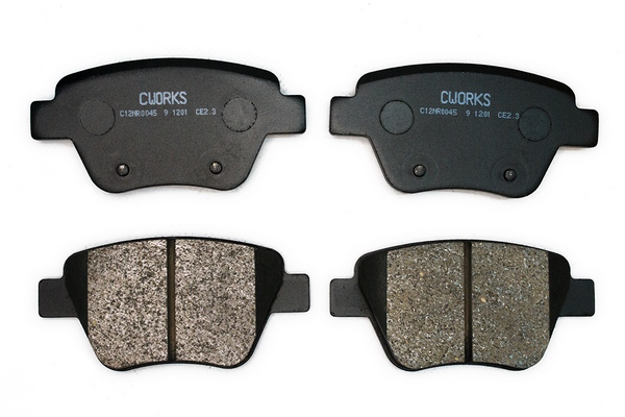 Тормозные колодки задние дисковые (безасбестовые) CWORKS C12NR0045