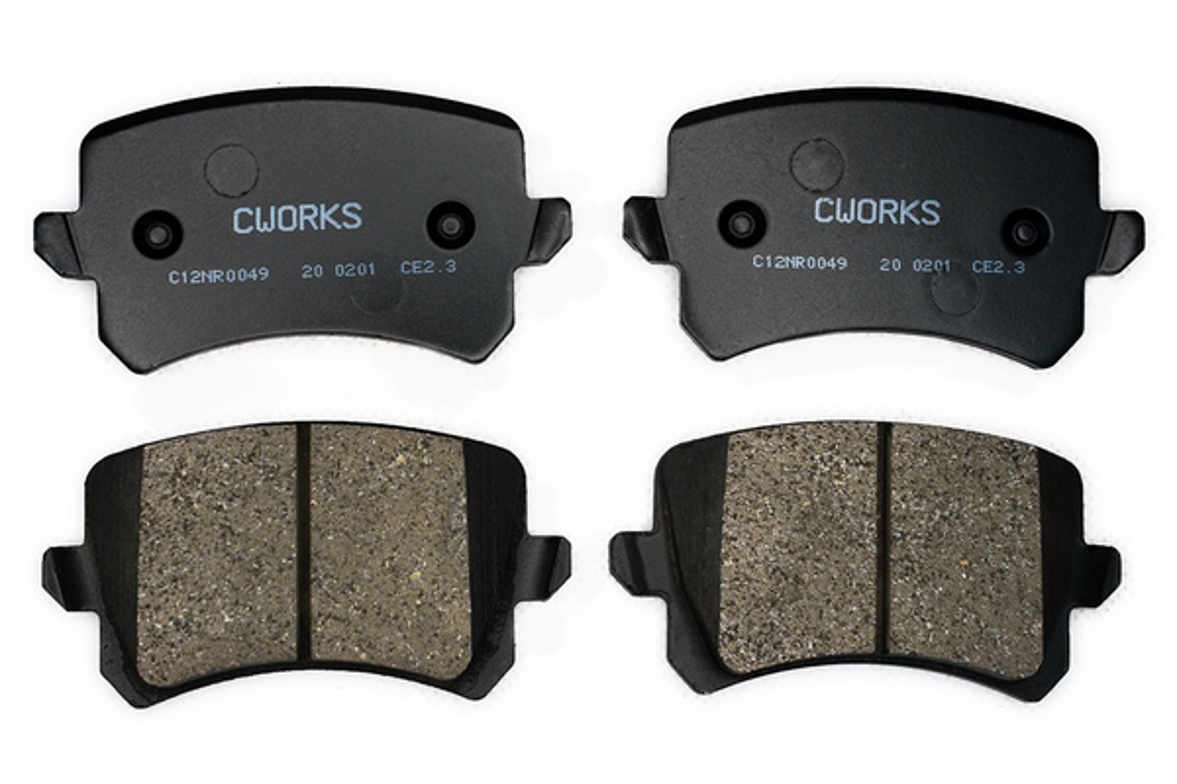 Тормозные колодки задние дисковые (безасбестовые) CWORKS C12NR0049
