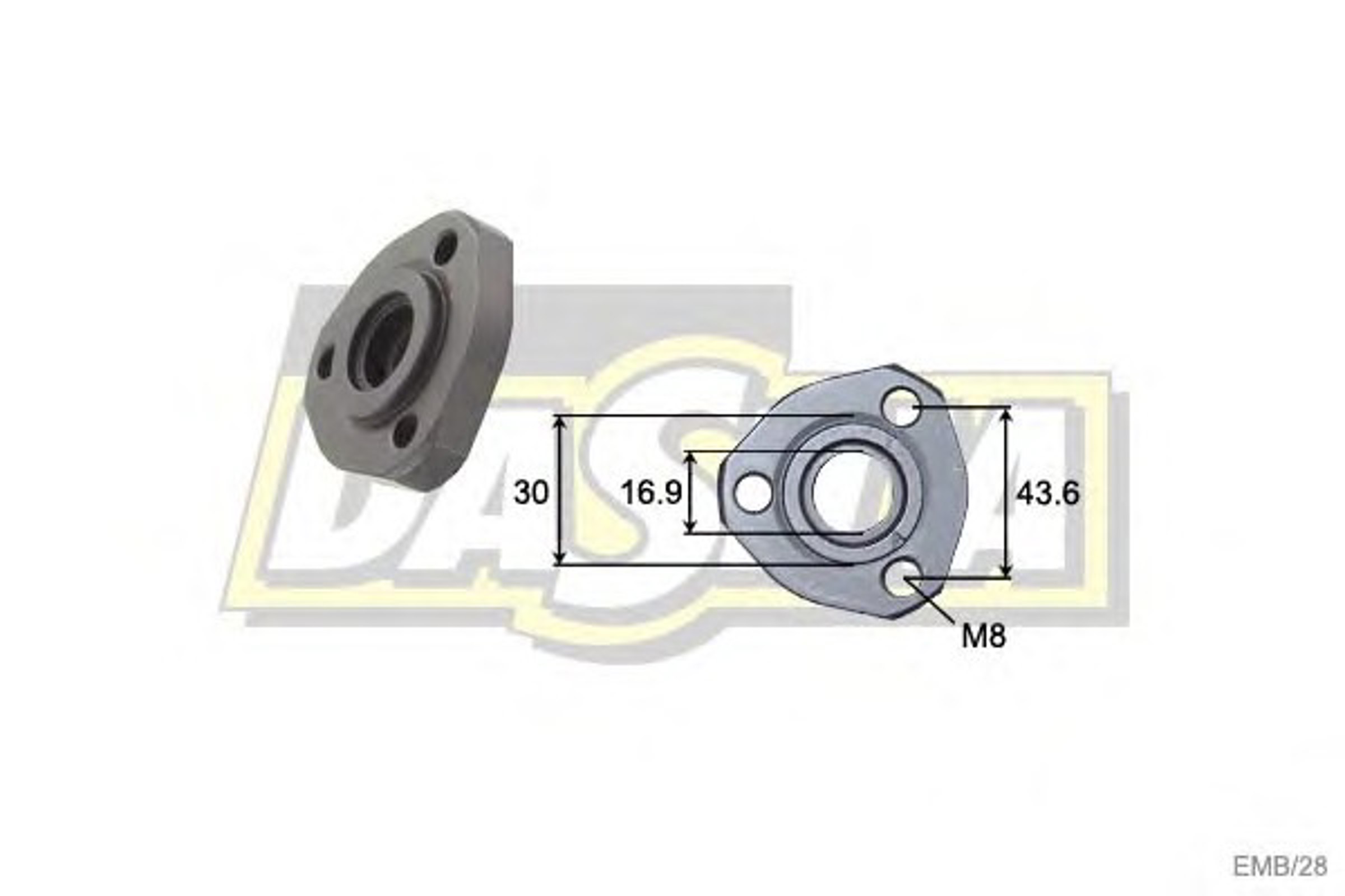 Насос гидроусилителя DA SILVA DP3044