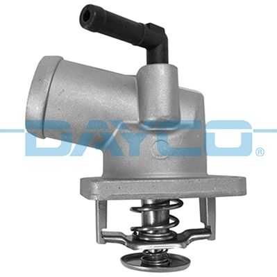 Thermostat with flange
