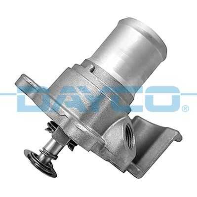 Thermostat with flange