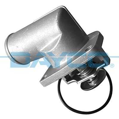 Thermostat with flange