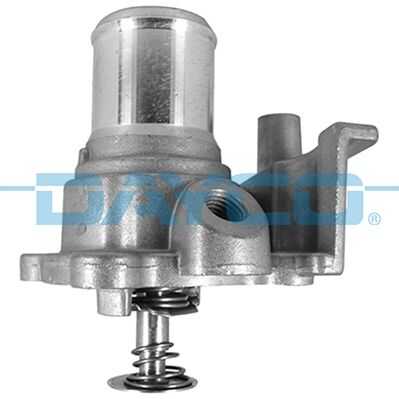 Thermostat with flange