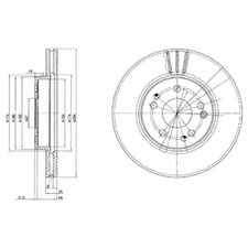 Тормозные диски DELPHI BG2772