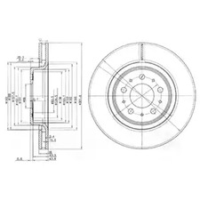 Диск тормозной DELPHI BG3418