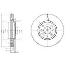 Диск тормозной DELPHI BG3989