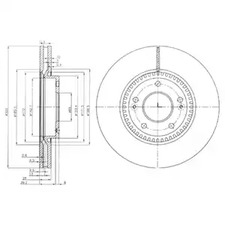 Тормозные диски DELPHI BG4011