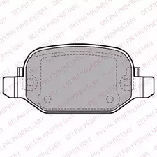 Комплект тормозных колодок дискового тормоза DELPHI LP2475