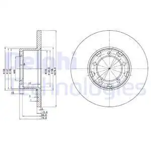 Тормозные диски DELPHI BG2265