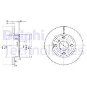 Тормозные диски DELPHI BG2424
