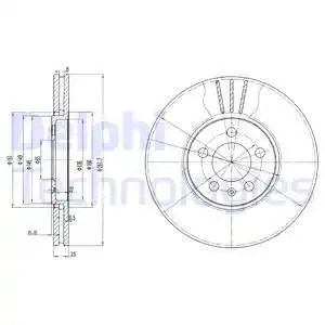Тормозные диски DELPHI BG2729