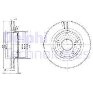 Тормозные диски DELPHI BG2782