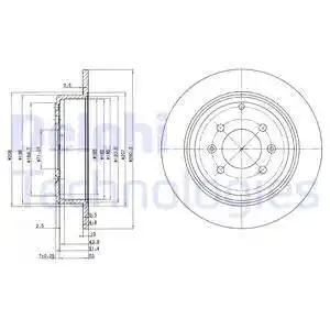 Тормозные диски DELPHI BG2873