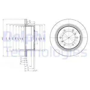 Тормозные диски DELPHI BG3105