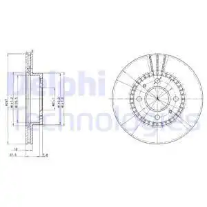 Тормозные диски DELPHI BG3134
