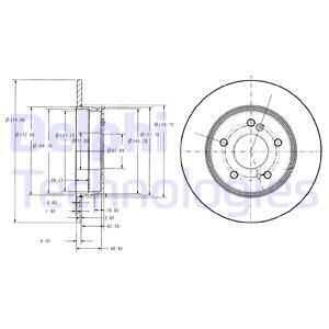 Тормозные диски DELPHI BG3326C