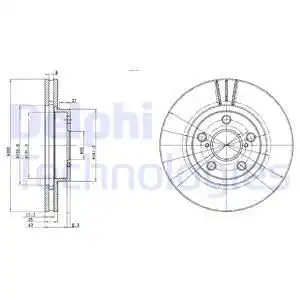 Тормозные диски DELPHI BG3347