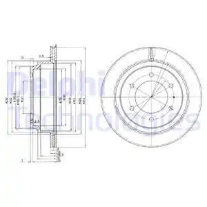 Тормозные диски DELPHI BG3353