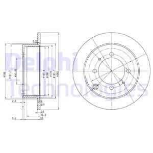Тормозные диски DELPHI BG3400