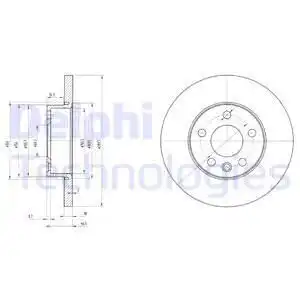 Тормозные диски DELPHI BG3415